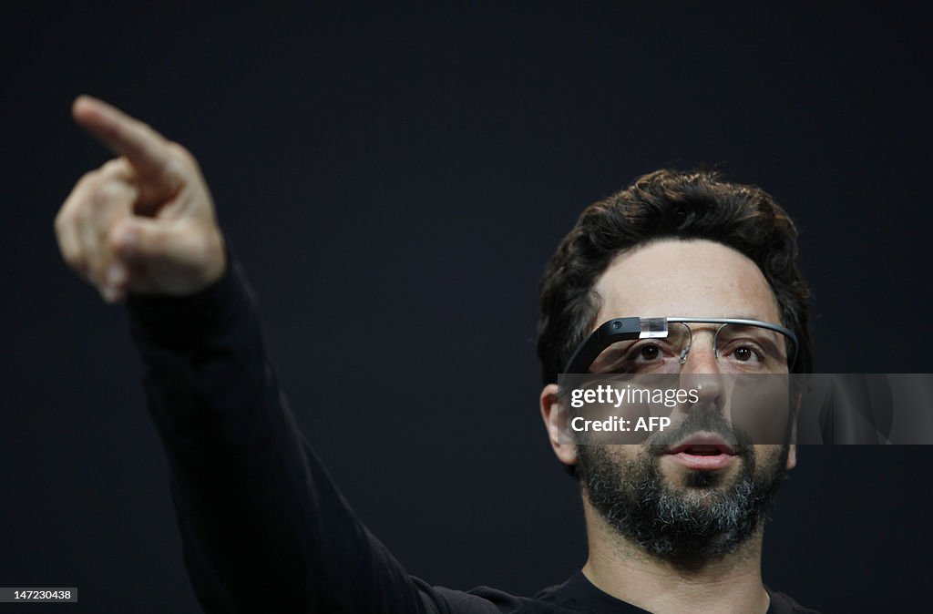 Sergey Brin, co-founder of Google appear