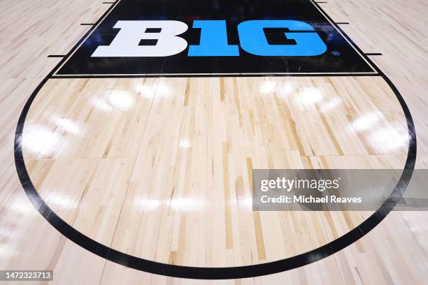 General view of signag during the Big Ten Tournament at United Center on March 09, 2023 in Chicago, Illinois.