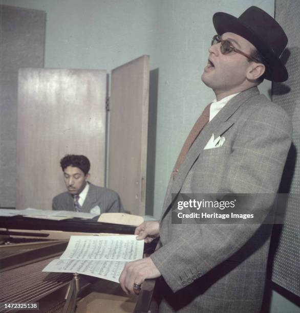 Portrait of Frankie Laine, New York, N.Y., 1946. Creator: William Paul Gottlieb.