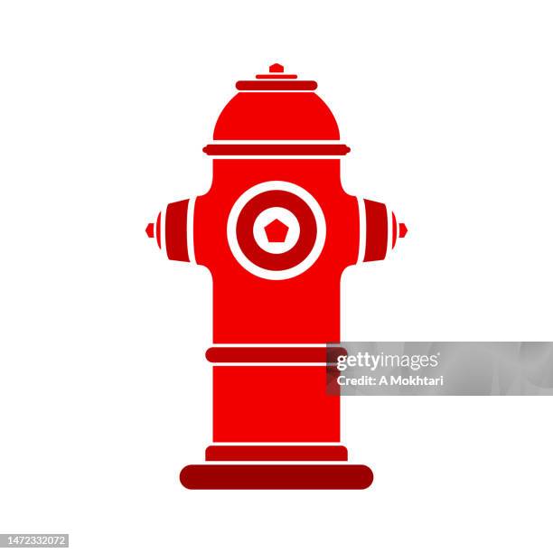 fire hydrant icon. - fire hydrant white background stock illustrations