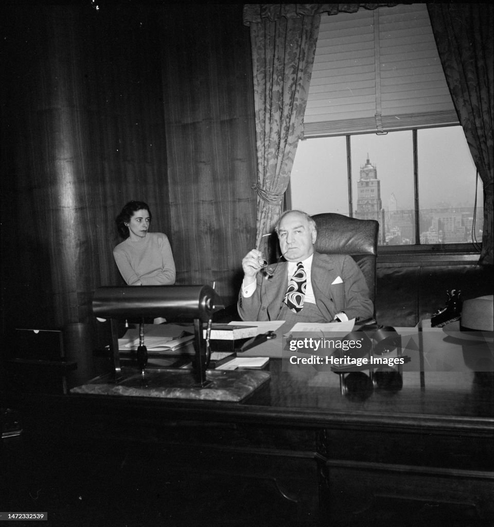 Portrait Of James Petrillo In His Office