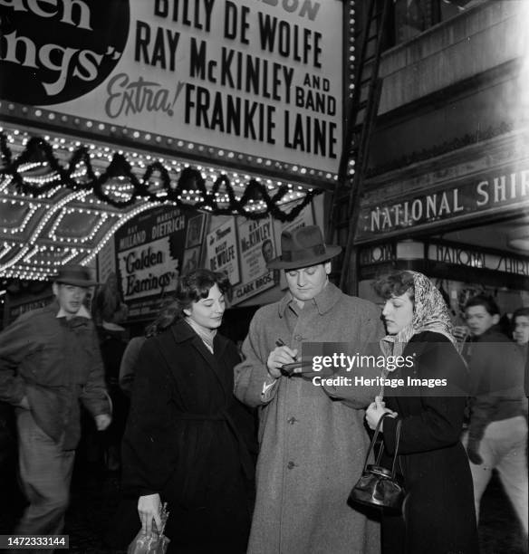 Portrait of Frankie Laine, Paramount Theater, New York, N.Y., 1946. Creator: William Paul Gottlieb.