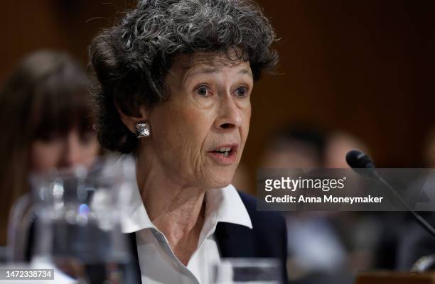 Debra Shore, Regional Administrator at the U.S. Environmental Protection Agency, testifies before the Senate Environment and Public Works Committee...
