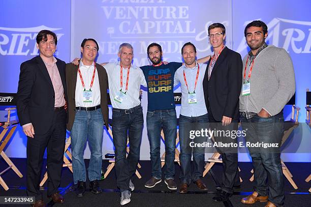 Head of business development Michael Yanover, Comcast Ventures managing director Michael Yang, Vanture Partner, Greycroft Partners & Managing...