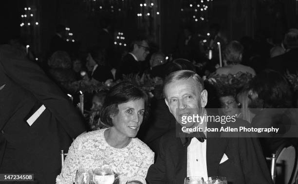 Fred Astaire and wife Robyn Smith at American Film Institute Awards Show on April 10, 1981 at the Beverly Hills Hotel in Beverly Hills, California.