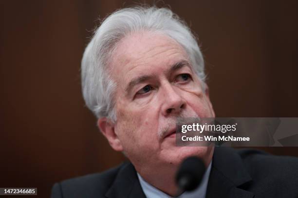 Director William Burns testifies during a House Select Committee on Intelligence hearing concerning worldwide threats, on Capitol Hill March 9, 2023...