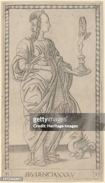 Prudencia , c. 1465. Creator: Master of the E-Series Tarocchi.