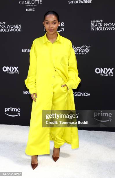 Yara Shahidi attends Essence 16th Annual Black Women in Hollywood Awards at Fairmont Century Plaza on March 09, 2023 in Los Angeles, California.