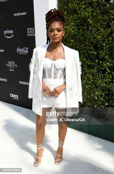 Dominique Thorne attends Essence 16th Annual Black Women in Hollywood Awards at Fairmont Century Plaza on March 09, 2023 in Los Angeles, California.