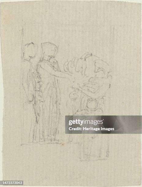 Beggars at a Door , c. 1803/1806. Creator: John Flaxman.