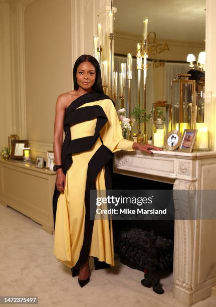 Naomie Harris visits the Omega Her Time House on March 09, 2023 in London, England.