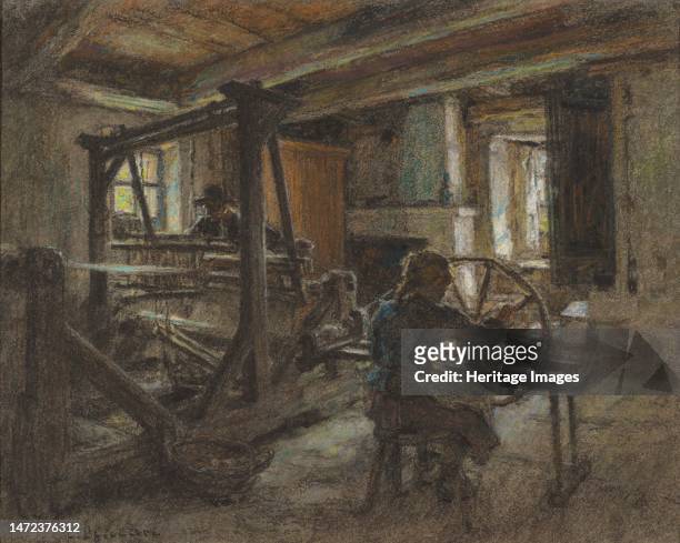 The Weaver's Cottage, c. 1903. Creator: Leon-Augustin Lhermitte.