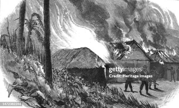 ''The English Expedition to Witu, East Africa, to Punish the Natives for the Murder of Nine German Officials; The Burning of the Village of Witu',...