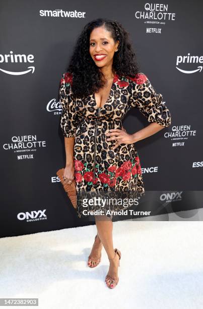Merrin Dungey attends the 2023 ESSENCE Black Women In Hollywood Awards at Fairmont Century Plaza on March 09, 2023 in Los Angeles, California.