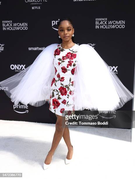 Marsai Martin attends Essence 16th Annual Black Women in Hollywood Awards at Fairmont Century Plaza on March 09, 2023 in Los Angeles, California.