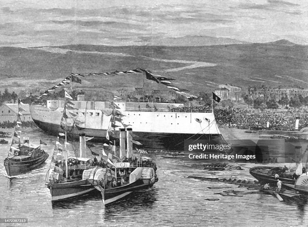 The Launch Of The Cruiser "La Vizcaya" At The Anglo-Spanish Shipyards,