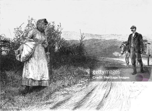 ''Tess of the D'Urbervilles", By Thomas Hardy; "Tess stood still, and turned to look behind her "', 1891. From "The Graphic. An Illustrated Weekly...