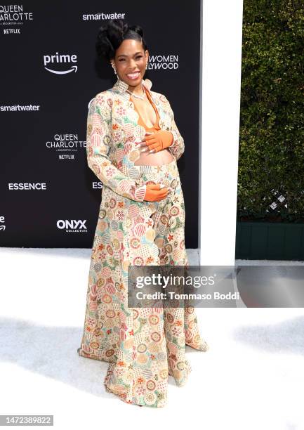 Angela Lewis attends Essence 16th Annual Black Women in Hollywood Awards at Fairmont Century Plaza on March 09, 2023 in Los Angeles, California.