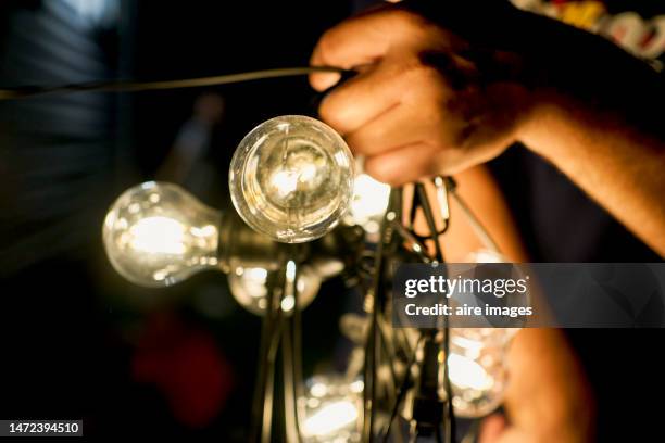 1,182 Hanging String Lights Stock Photos, High-Res Pictures, and Images -  Getty Images