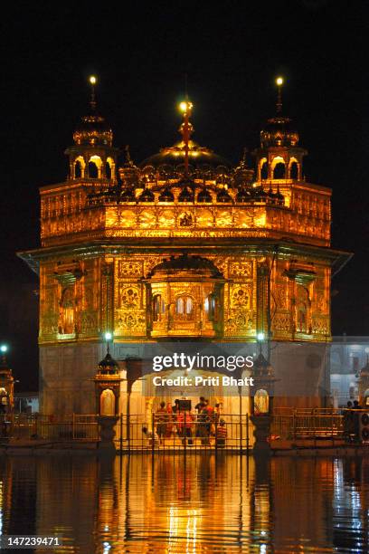 the golden glow - golden temple india stock pictures, royalty-free photos & images