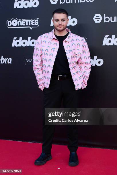 Ger attends the "Idolo" Awards 2023 at Gran Teatro Caixabank Príncipe Pío on March 09, 2023 in Madrid, Spain.