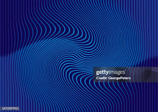 bildbanksillustrationer, clip art samt tecknat material och ikoner med blue halftone pattern, abstract background of rippled, wavy lines - yin och yang