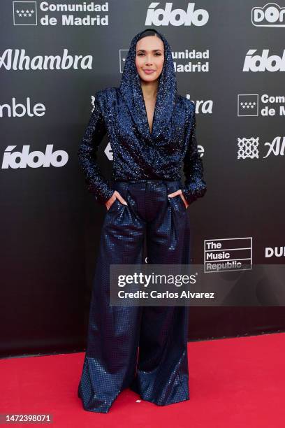 Ana Moya attends the "Idolo" Awards 2023 at Gran Teatro Caixabank Príncipe Pío on March 09, 2023 in Madrid, Spain.