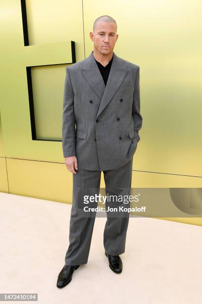 Channing Tatum attends the Versace FW23 Show at Pacific Design Center on March 09, 2023 in West Hollywood, California.