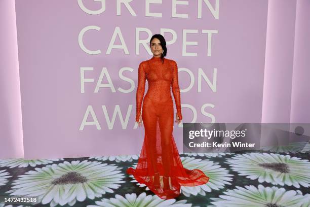 Aislinn Derbez attends the 2023 Green Carpet Fashion Awards at NeueHouse Hollywood on March 09, 2023 in Hollywood, California.