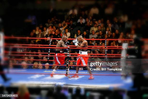 Devon Alexander defeats DeMarcus Corley by Unaimous Decision during their Super Lightweight fight at Madison Square Garden on January 19, 2008 in New...