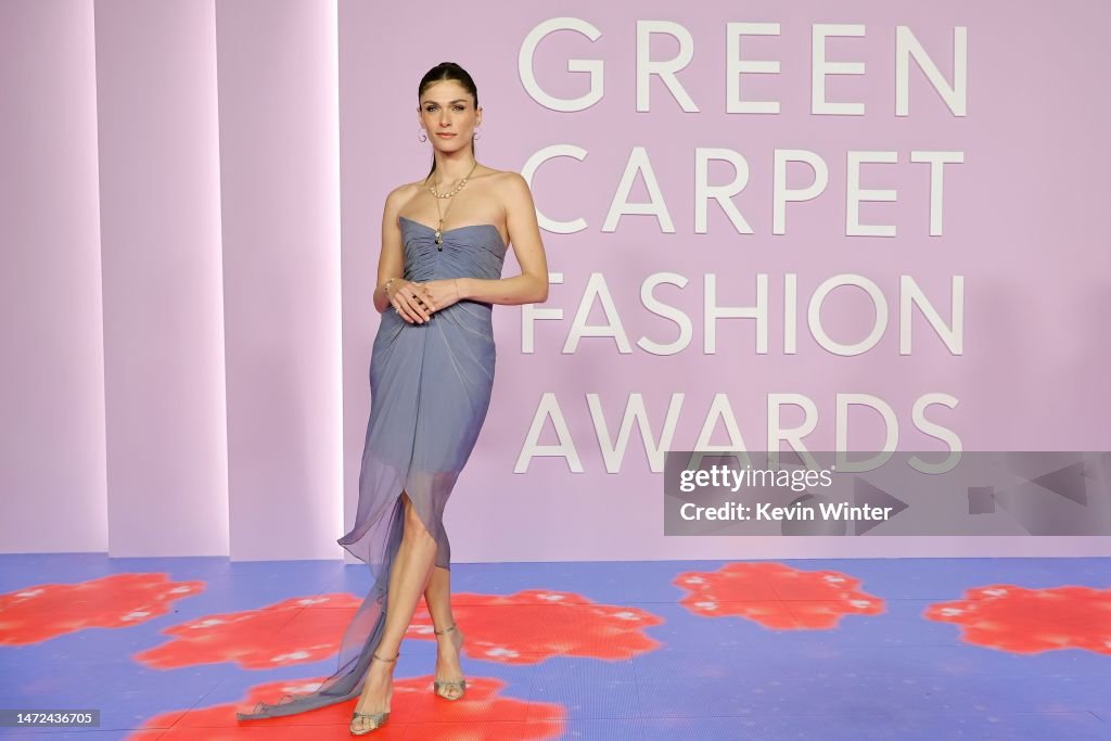 Elisa Sednaoui attends the 2023 Green Carpet Fashion Awards at... News