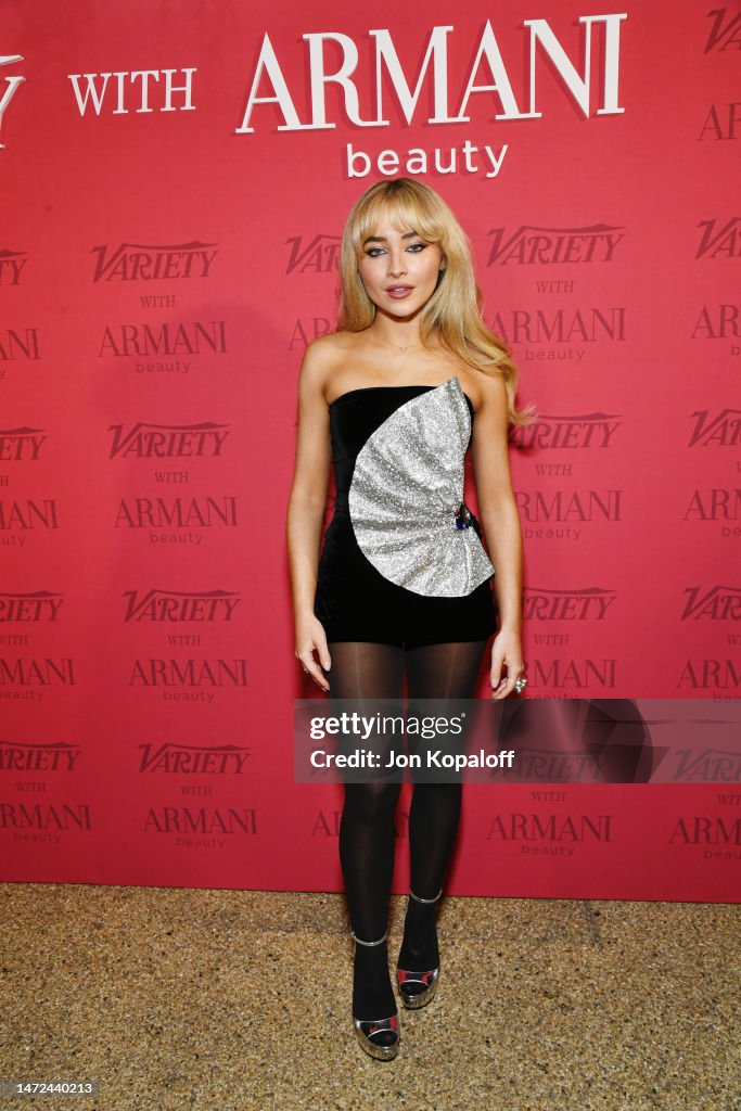 Sabrina Carpenter attends Variety Makeup Artistry Dinner with Armani