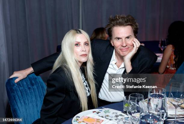 Gela Nash-Taylor and John Taylor attend the Green Carpet Fashion Awards 2023 on March 09, 2023 in Los Angeles, California.
