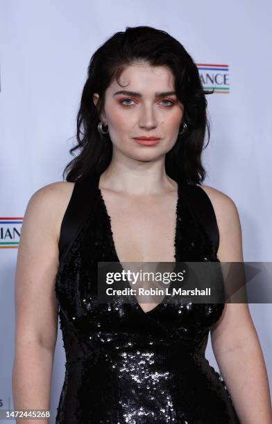 Eve Hewson attends US-Ireland Alliance's 17th Annual Oscar Wilde Awards at Bad Robot on March 09, 2023 in Santa Monica, California.