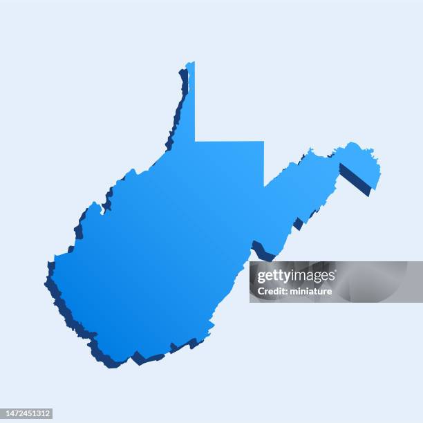 west virginia map - west-virginia-county-map stock illustrations