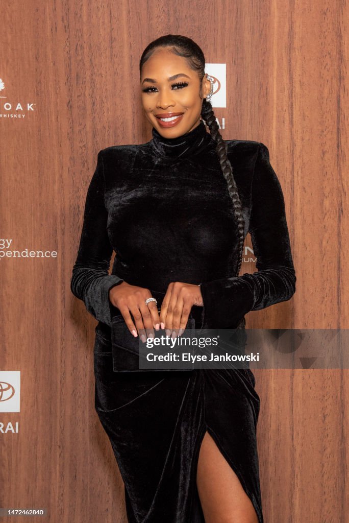 P'Etra Elise attends The Drive H2 Green Pre-Oscar Gala at Petersen
