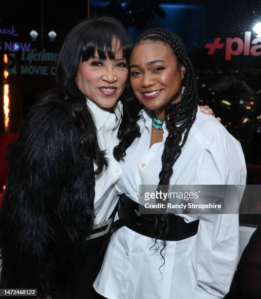 Jackée Harry and Tatyana Ali attend as Lifetime Celebrates Black Excellence with their Female Creatives and Talent at the +Play Partner House on...