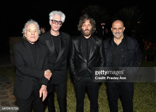 Abel Ferrara, Jim Jarmusch, Vincent Gallo, and Gaspar Noe attend W Magazine and Saint Laurent Directors Dinner at Private Residence on March 09, 2023...