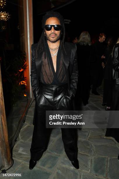 Lenny Kravitz attends W Magazine and Saint Laurent Directors Dinner at Private Residence on March 09, 2023 in Los Angeles, California.
