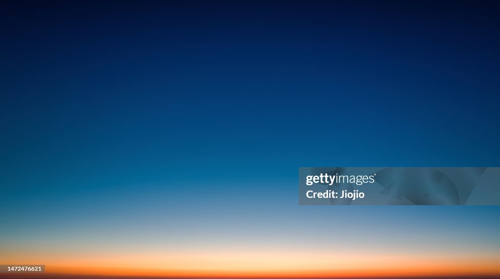 Sky at dusk