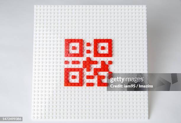 toy block qr code - plastic block stock illustrations