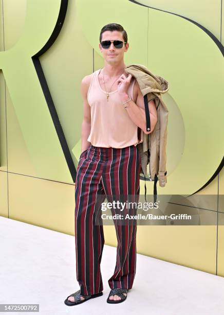 Antoni Porowski attends the Versace FW23 Show at Pacific Design Center on March 09, 2023 in West Hollywood, California.