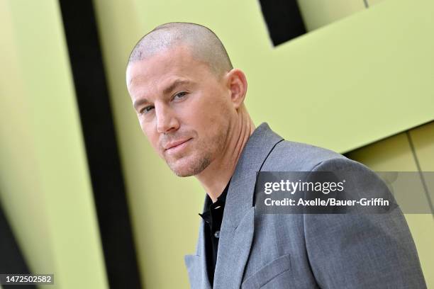 Channing Tatum attends the Versace FW23 Show at Pacific Design Center on March 09, 2023 in West Hollywood, California.