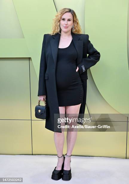 Rumer Willis attends the Versace FW23 Show at Pacific Design Center on March 09, 2023 in West Hollywood, California.