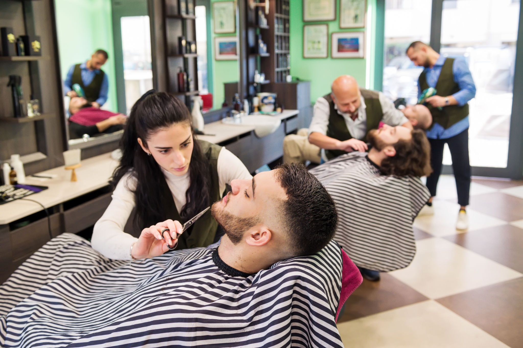 salon busy