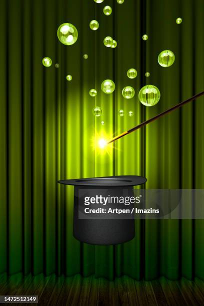 3d, cg, compositing, object, illustration, background - magic wand background stock illustrations
