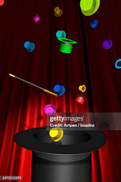 3d, cg, compositing, object, illustration, background - magic wand stock-grafiken, -clipart, -cartoons und -symbole