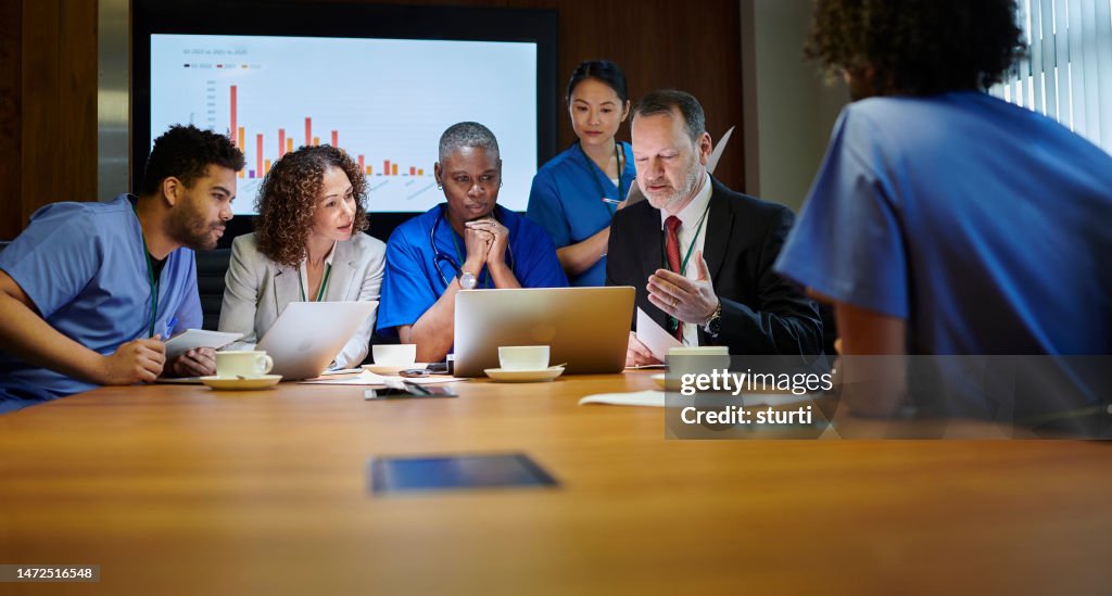 Medical team meeting legal team