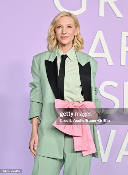 Cate Blanchett attends the 2023 Green Carpet Fashion Awards at NeueHouse Hollywood on March 09, 2023 in Hollywood, California.