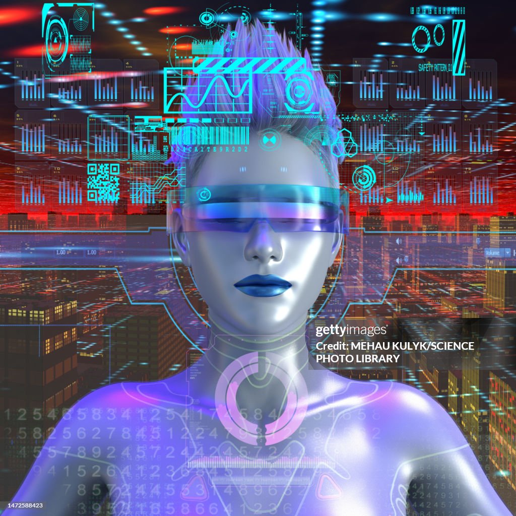 Vector Cyborg Cyborg Conceptual Illustration High-Res Vector Graphic - Getty Images